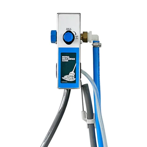 Proporcionador de cubo de fregona individual, dispensador de dilución química de limpieza para aplicación en hotel, escuela, tienda, restaurante,