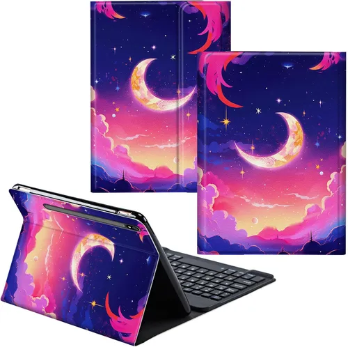 Miniatura 53 de Para Samsung Galaxy Tab S6 Lite Funda 2022/2020 Teclado Inalámbrico Desmontable Y Cubierta De Soporte De Cuero PU Funda Protectora Para Samsung