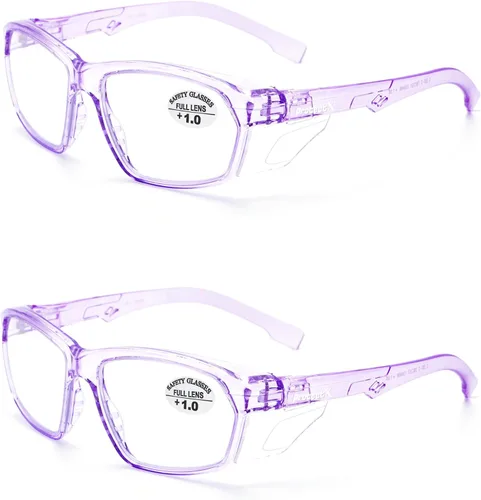 Miniatura 71 de ProtectX Elegantes gafas de seguridad antivaho y resistentes a los arañazos, gafas de protección UV, lentes de bloqueo de luz azul para hombres