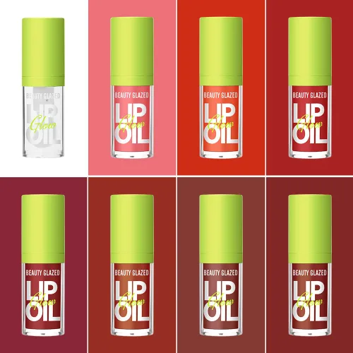 Miniatura 4 de Beauty Glazed Aceite de Labios con Cabezal de Brocha Grande, Ultra-Hidratante y Nutritivo, Aceite de Brillo Labial con Acabado Suave y Brillante
