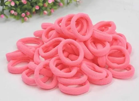 Miniatura 14 de Accesorios para el cabello para niñas y niños, bandas de goma para cola de caballo, bandas elásticas para el cabello (negro)
