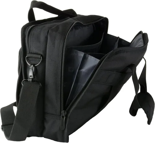 Miniatura 5 de Alpine Swiss Conrad Messenger Bag Maletín para portátil de 15,6 pulgadas con funda para tableta