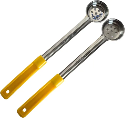 Miniatura 12 de Cuchara de acero inoxidable sólido de 4 onzas para medir y servir; cucharas de grado comercial (paquete de 2) Commercial-Grade Spoodle for