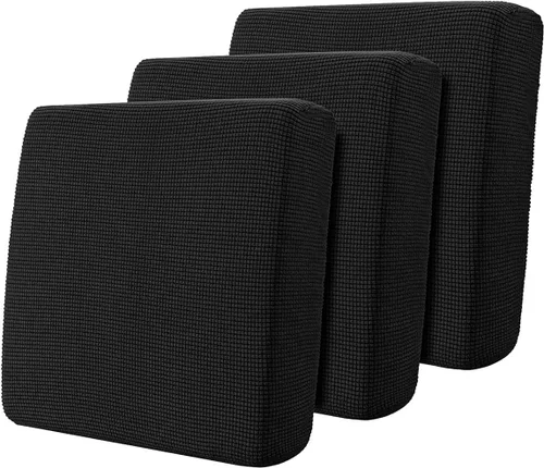 Miniatura 39 de Hokway Fundas de cojín elásticas para sofá Fundas de cojín para sofá Fundas de cojín de asiento de sofá Funda protectora de cojín(Chocolate, Mediano)