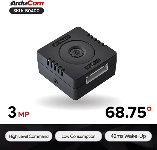 Miniatura 2 de Arducam Cámara Mega SPI para cualquier microcontrolador, cámara Arduino de enfoque fijo de 3 MP compatible con Arduino UNO Mega2560, Raspberry Pi