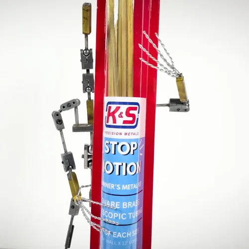 Miniatura 2 de K&S Precision Metals - Kit de metal de animación de movimiento 1998 - Surtido de tubos cuadrados de latón