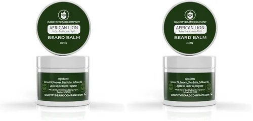 Miniatura 4 de OakCityBeardCo. - León africano - 2 onzas - Bálsamo para barba - Ámbar - Incienso - Mirra - Sándalo - Pachulí - Acondicionador de barba