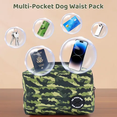 Miniatura 6 de Correa elástica retráctil de doble asa manos libres con ribete reflectante, cinturón ajustable para pasear al perro, correr, senderismo, correa
