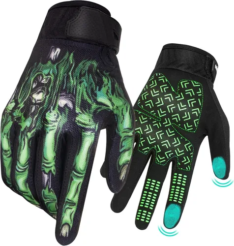Miniatura 8 de Guantes de motocicleta RIGWARL para hombres y mujeres con función táctil, guante ligero para bicicleta de tierra antideslizante, guante de esqueleto