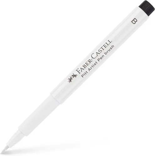 Miniatura 4 de Faber-Castell Art & Graphic Pitt Artist Pen Bullet Nib 1.5 India Ink Pen, blanco, Single Pitt Pen, Para Arte, Manualidad, Dibujo, Bocetos, Hogar