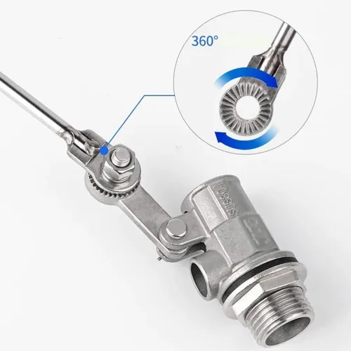 Miniatura 5 de 1pcs Stainless Steel 304 Adjustable Float Valve，DN15-DN25 Water Level Control Floating Ball Valve Flow Cistern/Expansion(1/2inch)