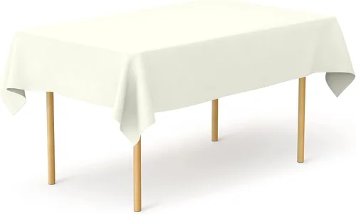 Miniatura 20 de Pomp Mantel Premium de Poliéster de 60" x 84" en Color Amarillo Plátano Tela Fácil de Cuidar, Resistente a Arrugas y Manchas Para Mesa Banana
