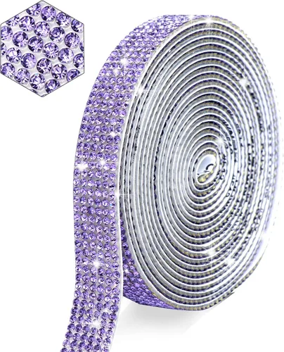 Miniatura 16 de Tiras negras autoadhesivas con diamantes de imitación y cristal, cinta de brillo con diamantes de 2 mm para manualidades artísticas, boda, Navidad