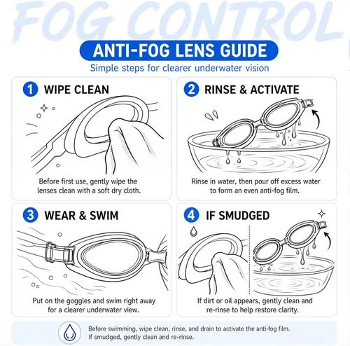Miniatura 6 de Gafas de natación unisex Swipe para hombres y mujeres, antivaho, tecnología UV, correa doble, sin fugas, gafas de natación Púrpura lavanda