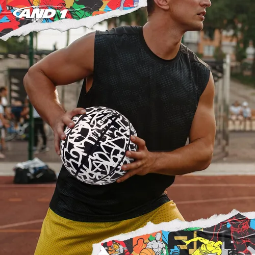 Miniatura 5 de AND1 Chaos - Pelota de baloncesto de goma: lista para jugar, tamaño reglamentario oficial (29.5 pulgadas), para juegos de baloncesto en interiores