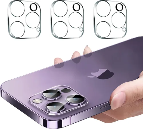 Protector de lente de cámara trasera trasera de vidrio templado para iPhone 14 Pro Max, iPhone 15 Pro Max - Protector de cobertura completa