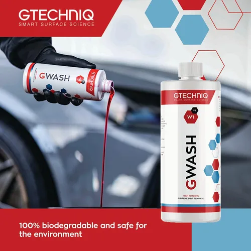 Miniatura 2 de Gtechniq - W1 GWash - Alta espuma, rompe el vínculo entre la película de suciedad y la pintura; Lubrica para una mínima abrasión de la superficie