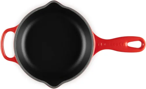 Miniatura 4 de Le Creuset Sartén de Hierro Fundido Esmaltado Signature con Mango de Hierro, 6.33", Cerise
