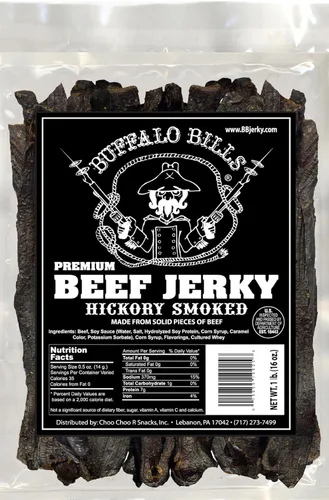 Miniatura 4 de Buffalo Bills Piezas de cecina de res premium ahumada con nogal americano de 8 onzas