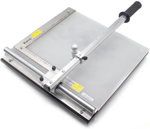 Miniatura 4 de Uso de laboratorio Cortador de vidrio Manual ITO Vidrio a base de vidrio de sílice Junta Máquina de corte 28x33CM KV-C-370 (KVC370 Plus) Manual