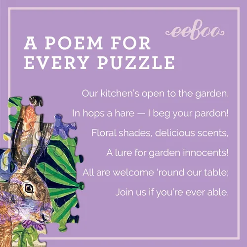 Miniatura 11 de eeBoo Rompecabezas de cocina de lavanda de 1000 piezas, rompecabezas cuadrado para adultos con referencia de imagen, piezas brillantes y duraderas