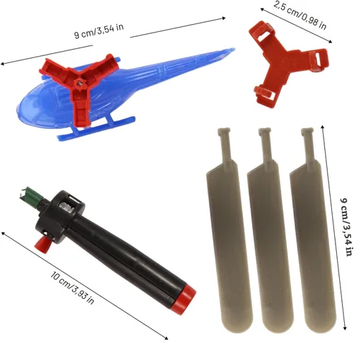 Miniatura 5 de VETE Paquete de 8 aviones de juguete volador helicóptero para niños pequeños, helicóptero giratorio de 360° juguetes de avión para niños y niñas