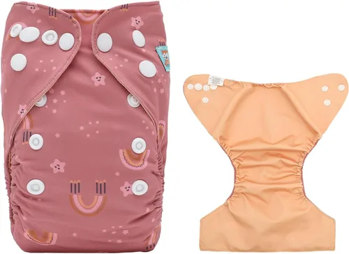 Miniatura 12 de ALVABABY Baby Cloth Diaper Cover, Swim Diaper,Nappy Shell Baby Girls and Boys Azul