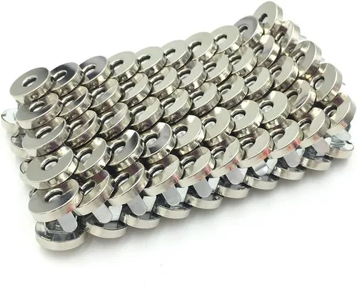 Miniatura 2 de 100 juegos de botones de cierre magnético, perfectos para bolsas y prendas, 14mm