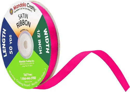 Miniatura 20 de Mandala Crafts Cinta de satén verde manzana para manualidades, cintas de tela de 1.5 pulgadas de ancho de 50 yardas para envolver regalos, ramos