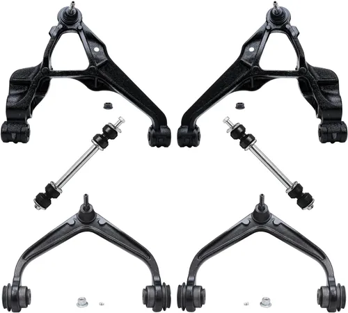 Miniatura 103 de Detroit Axle - Kit de extremo delantero para Chrysler 300 Dodge Charge Challenger 2011-2023, 2 brazos de control inferiores traseros 2 rótulas