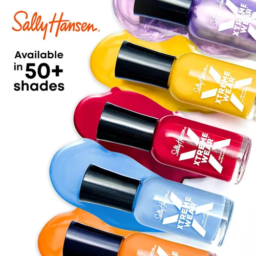 Miniatura 6 de Sally Hansen Xtreme Wear Esmalte de uñas, sin rayas, acabado brillante, color de uñas de larga duración, color blanco, 0.4 onzas líquidas