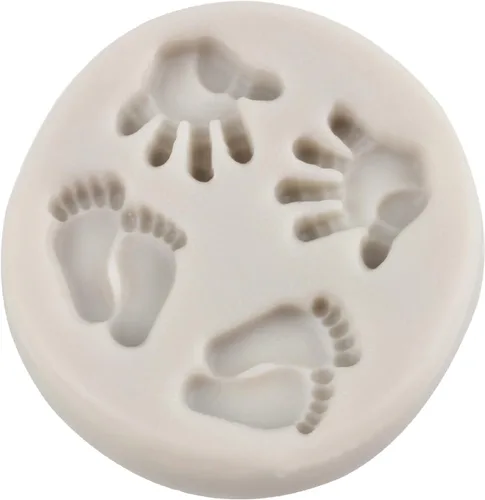 Miniatura 4 de Molde de caramelo para pies de bebé, moldes de silicona para decoración de tartas, decoración de cupcakes, fondant, pasta de goma de chocolate