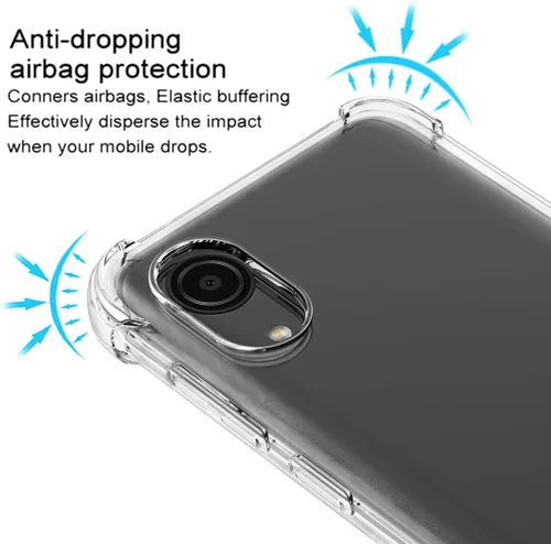 Miniatura 7 de Osophter Funda para Galaxy A03 Core con 2 protectores de pantalla transparente esquinas reforzadas TPU absorción de golpes flexible para Samsung