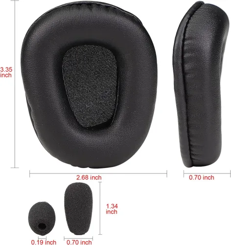 Miniatura 3 de Almohadillas de repuesto B450-XT para micrófono de espuma compatibles con VXI Blueparrott B450-XT B450XT B450XT Bluetooth Headset Mod Kit