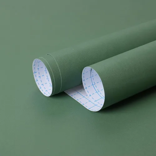 Miniatura 7 de HeloHo Papel tapiz verde liso, con textura mate, papel de pared moderno autoadhesivo extraíble, impermeable, papel de contacto para sala de estar