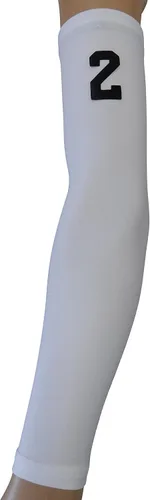 ¡Nuevo! Número personalizado: manga de compresión que absorbe la humedad Blanco