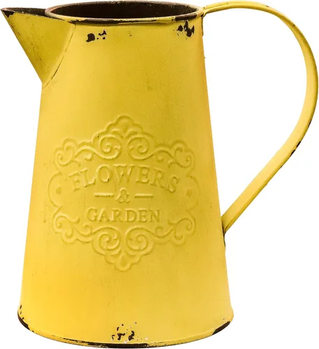 Miniatura 10 de Lata de leche de metal con diseño de vaca de granja, jarrón grande galvanizado para decoración de cocina y baño, 11 pulgadas