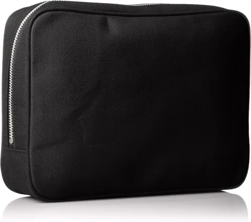Miniatura 2 de SANEI Luggage Canvas Mailing Pouch L Horseshoe Lock with Metal Clasp No Padlock Included Moss G Black Black 19-3911tcx
