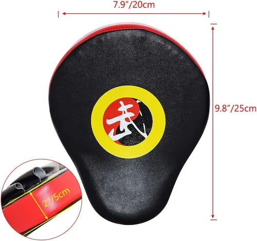 Miniatura 2 de TLBTEK 2 guantes curvos de boxeo, almohadillas de boxeo, almohadillas de entrenamiento para kickboxing, Muay Thai, artes marciales y artes marciales