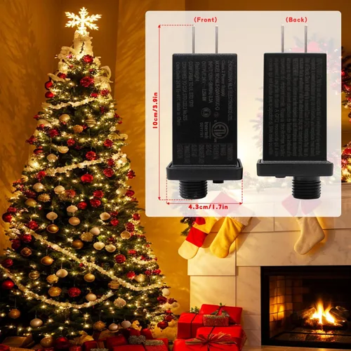 Miniatura 5 de Transformador LED de 24V6W Clase 2 Fuente de Alimentación LED, Impermeable IP44 de Bajo Voltaje Uso Temporal LED Driver Transformador Enchufe US CA