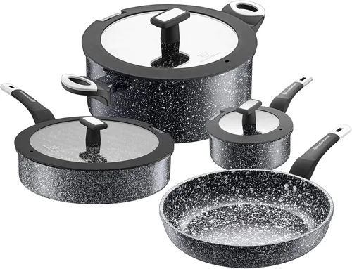 Miniatura 8 de Waxonware Juego de ollas y sartenes de cocina antiadherentes con revestimiento alemán, juego de utensilios de cocina de alta calidad, apto
