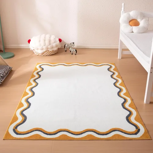Miniatura 14 de SLEEP ZONE Alfombras infantiles para sala de juegos, alfombra de animales para dormitorio de niños y niñas, alfombra lavable para guardería