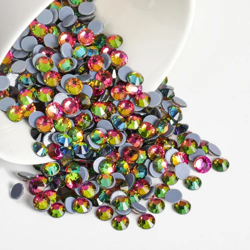 Miniatura 80 de Beadsland Hotfix - 2880 diamantes de imitación de cristal con parte trasera plana para manualidades, ropa, decoraciones de bricolaje, cristal AB