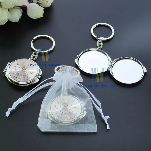 Miniatura 7 de 12 piezas personalizadas de quinceañera recuerdo de fiesta dulce 16 espejo llavero Recuerdos de Mis XV princesa 18 cumpleaños regalo para invitados
