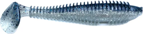 Miniatura 13 de Phat Pak Baits - Phat Swimmer Keitech Style Paddletail Swimbait 3.8" 20ct acanalado perfumado suave plástico Bass pesca señuelo Paquete de variedades