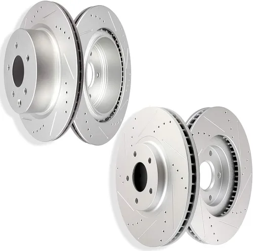 Miniatura 17 de SCITOO Rear Brake Rotors For Honda For CR-V 2002-2004 Drilled & Slotted Disc Brakes Rotors Replacement:31304