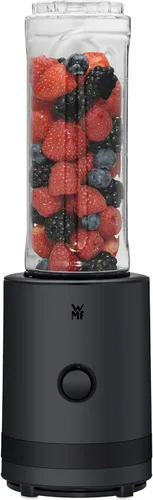 Miniatura 5 de WMF Küchenminis Batidora de pie para batir con 2 recipientes de 0,6 L, licuadora de alto rendimiento de 300 W, acero inoxidable mate, negro