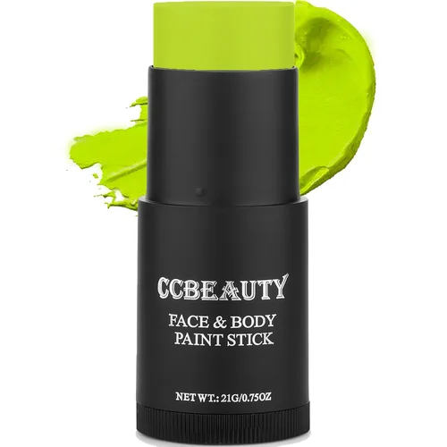 Miniatura 12 de CCbeauty Barra de pintura facial naranja, kit de pintura facial, base de maquillaje SFX de cobertura completa, pintura corporal hipoalergénica