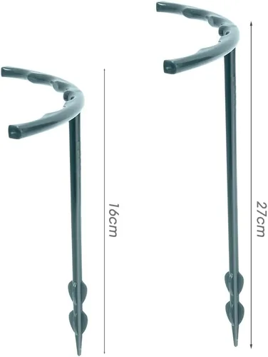 Miniatura 6 de HUFFA 2/4 unids plástico planta soporte pila marco invernadero arreglo semicírculo fijo varilla interior flor planta vid escalada soporte 4 piezas-L