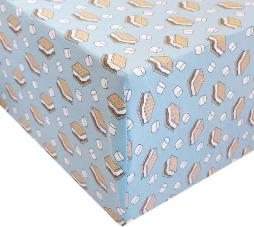 Miniatura 77 de Copper Pearl Sábanas de punto prémium para cuna de bebé para colchones estándar, transpirables y suaves, trucha